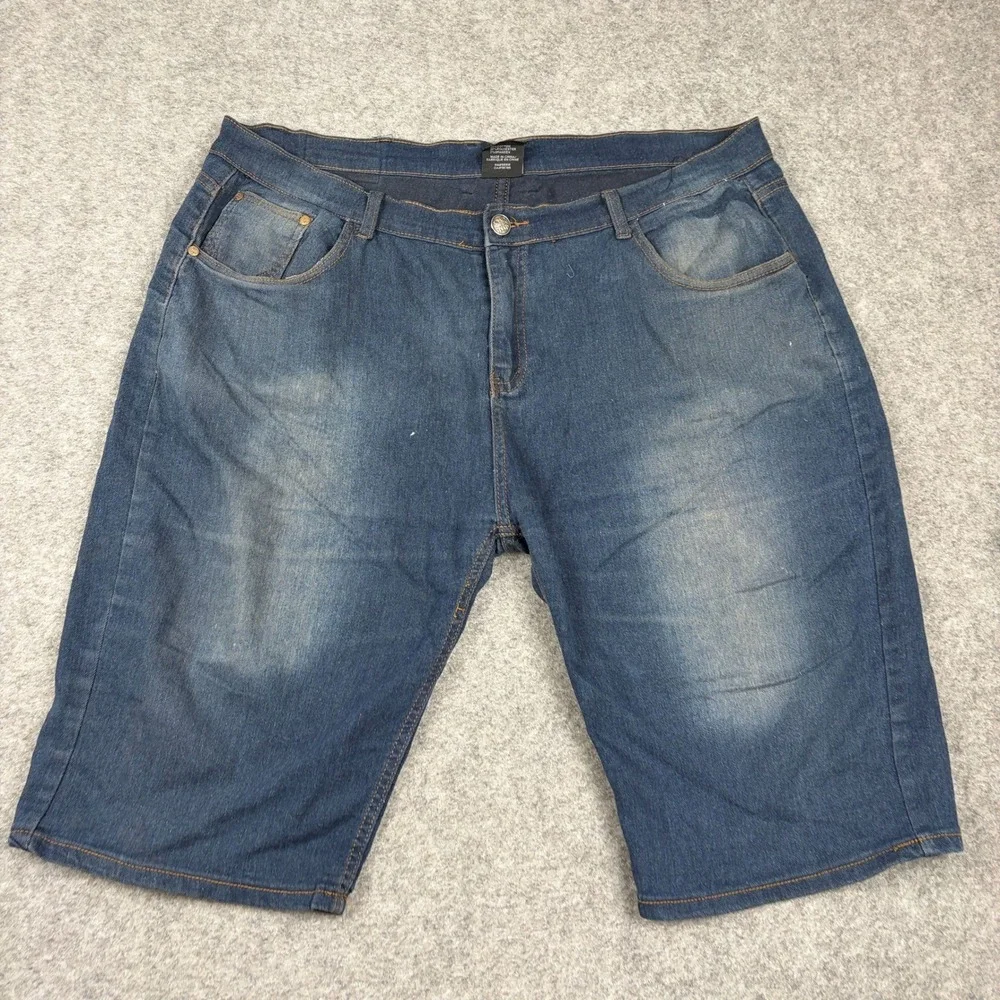 Y2K One Point One Denim Shorts‎ Mens 38 Blue Jean Jorts Streetwear Skater Casual